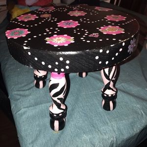 Girls wooden stool